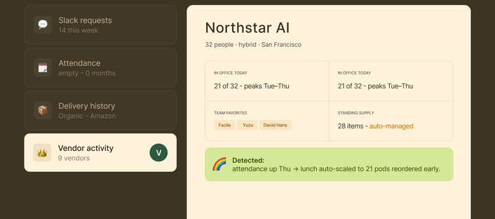 VeeryOS office profile screenshot